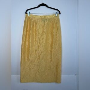 Terramina Collection Yellow Women's Midi Skirt